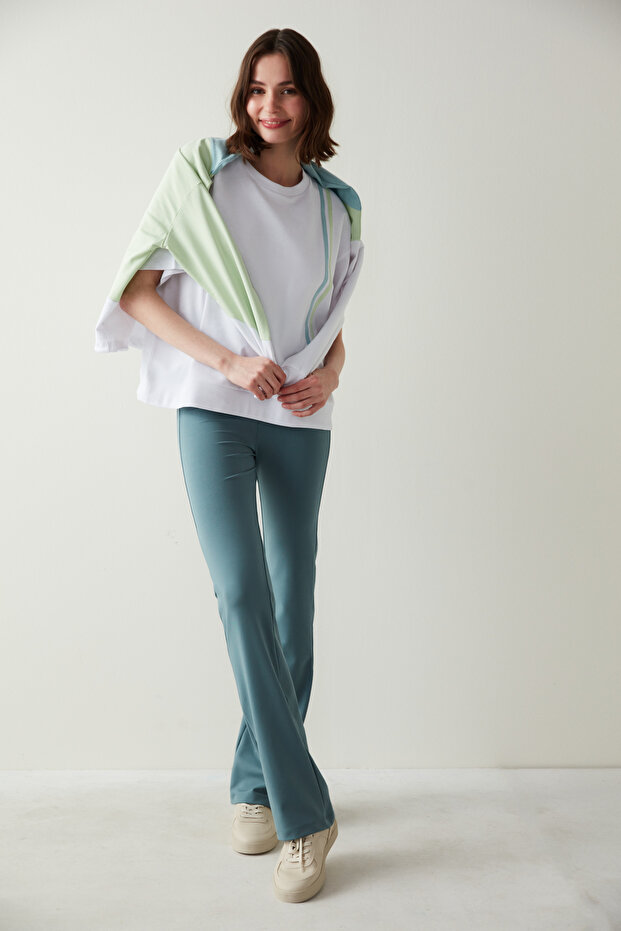 Double Waist Pantolon - 1