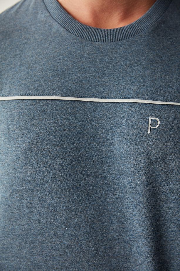 Basic Jogger İndigo Pijama Takımı - 4