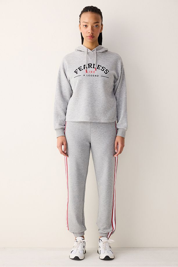 Fearless Gri Sweatshirt - Seren Ay Çetin Koleksiyonu - 3