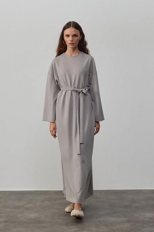 Gri Coss Comfy Elbise - 2