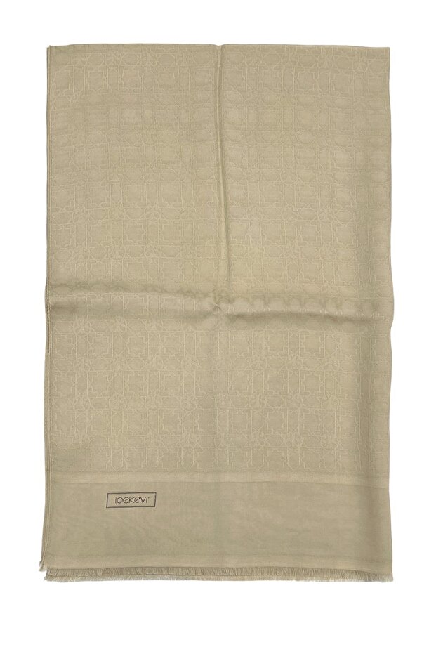 Monogram Şal - Mini Seljuk - Bej - 1