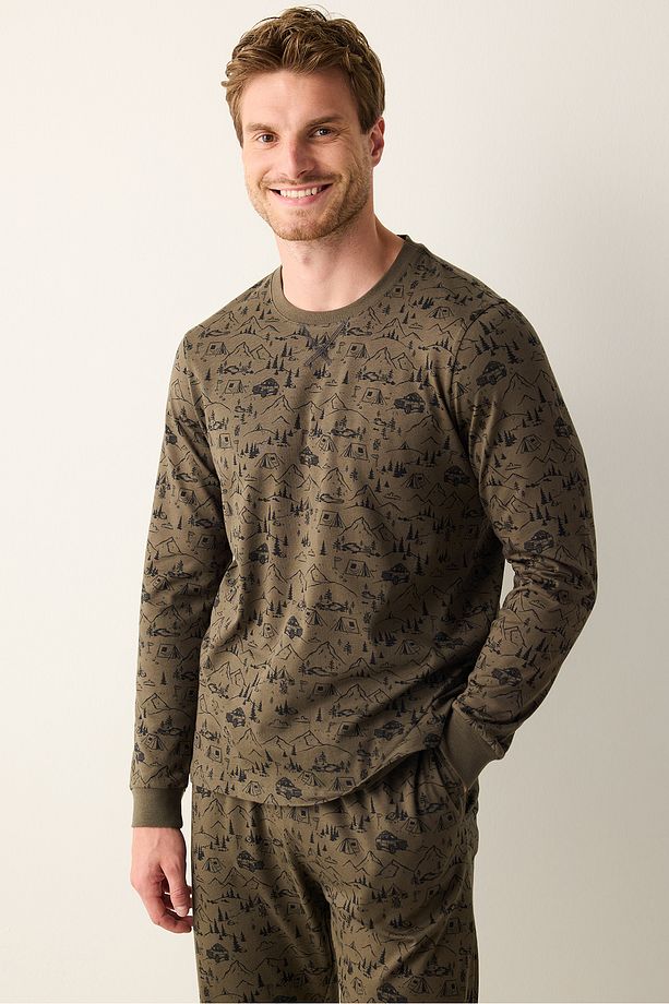 Mountain Çok Renkli Jogger Pijama Takımı - 2