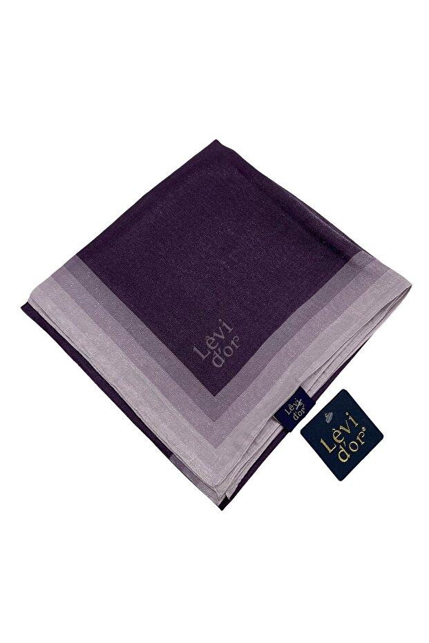 Kehribar Eşarp - Mor - 1