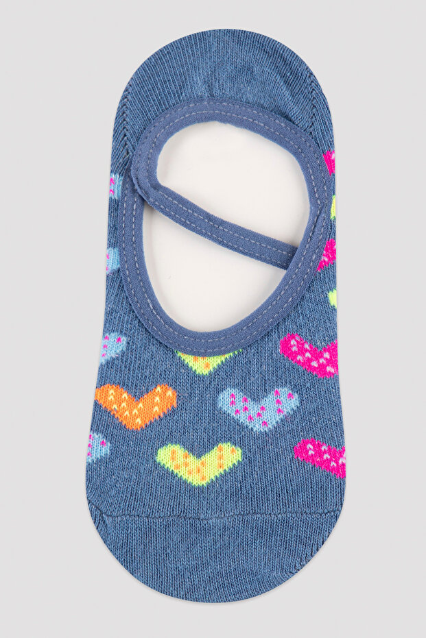 Devojčice Line Heart Suba čarape - 1