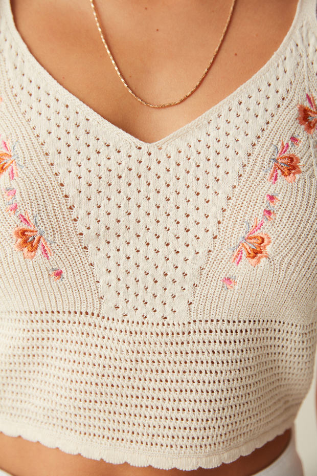 Çok Renkli Triko Üst - 3