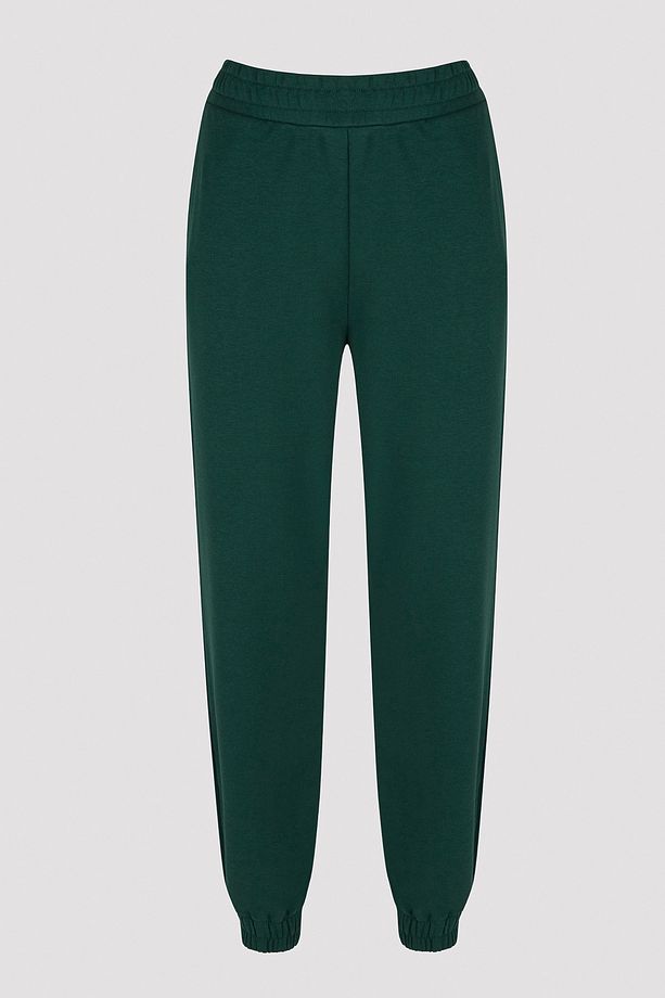 Yeşil Yüksek Bel Basic Jogger - 3