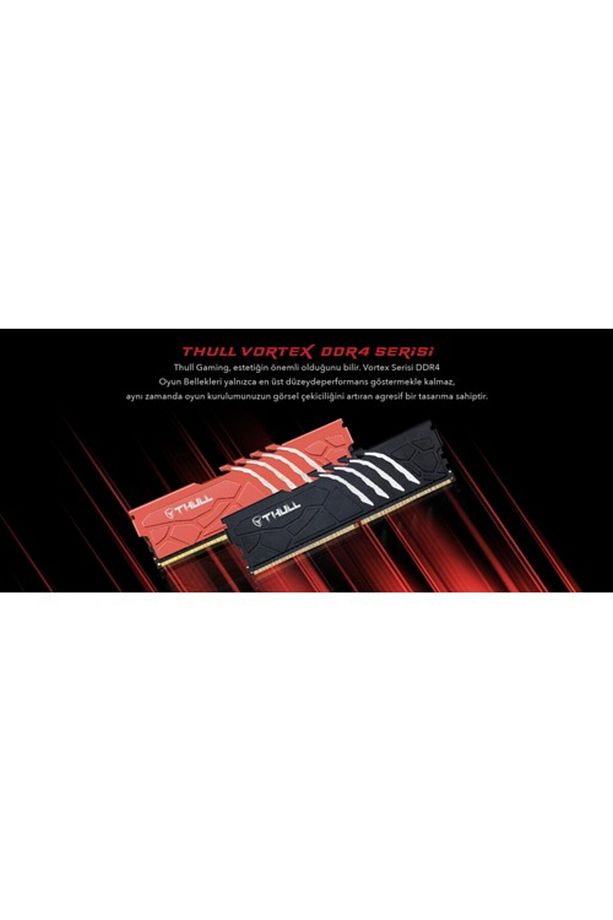 Vortex 8gb 3600mhz Cl19 1.35v Black Heatsınk Ddr4 Ram Thl-pcvtx28800d4-8g-b - 3