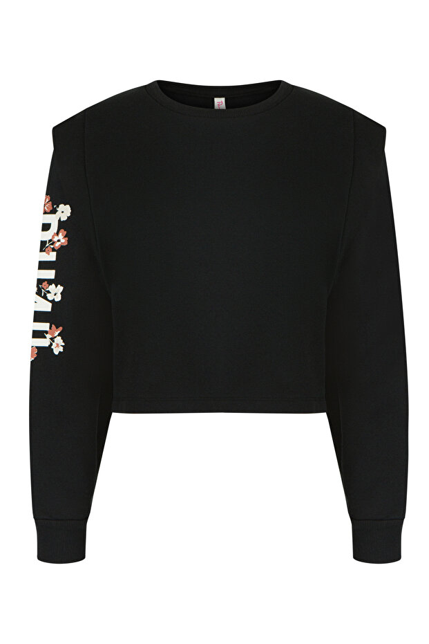 Siyah Bu4u Cool Sweatshirt - 6