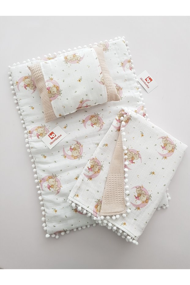 Blanket Baby Diaper Set, Cushion, Muslin, Baby Pillow, Newborn, Crib, Baby Products