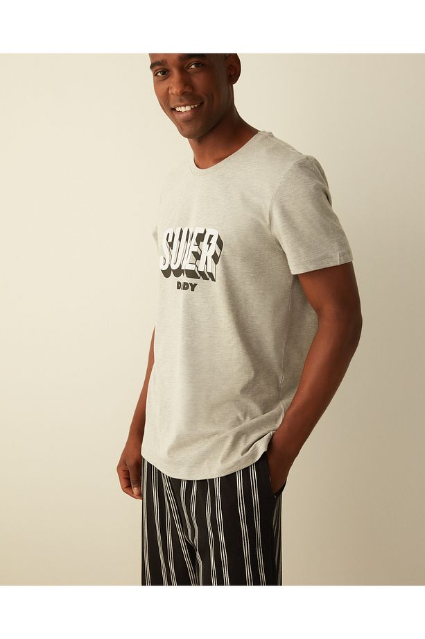 Gift Super Daddy Şort Pijama Takımı - 5
