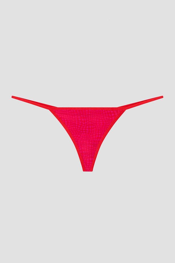 Wave Houndstooth 3lü String Külot - 2