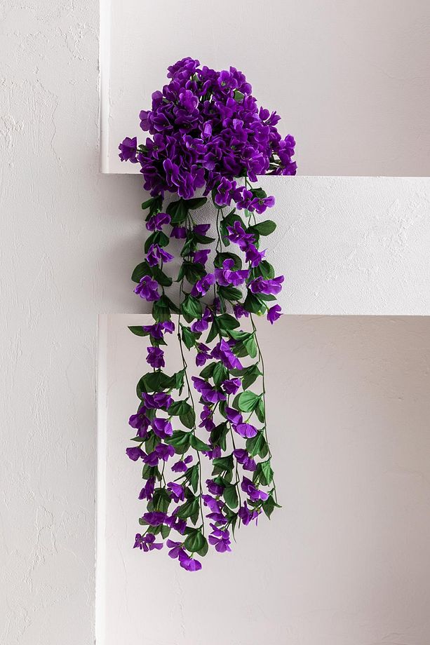 Yapay Çiçek Sarkan Begonvil Çiçeği 75 cm 22 Dal - 5