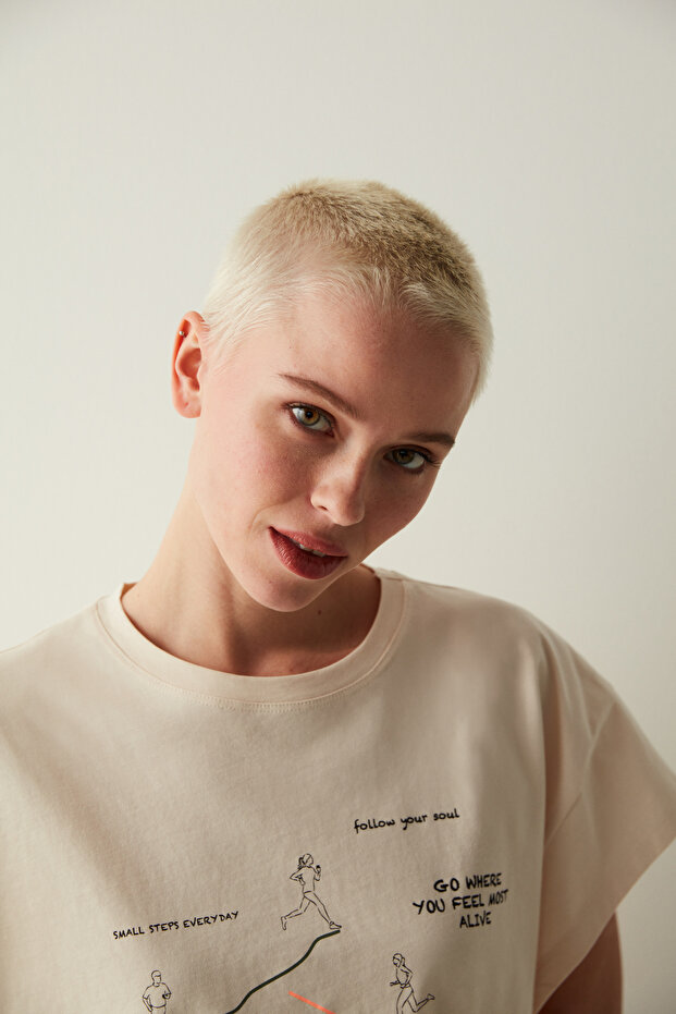 Geniş Baskılı Tişört - 3