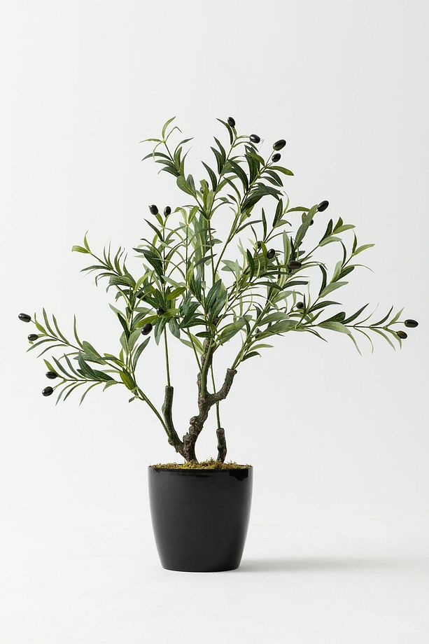 Yapay Zeytin Ağacı 85 cm  Tek Gövdeli  Doğal Gerçek Görünümlü Yapay Ağaç - 1