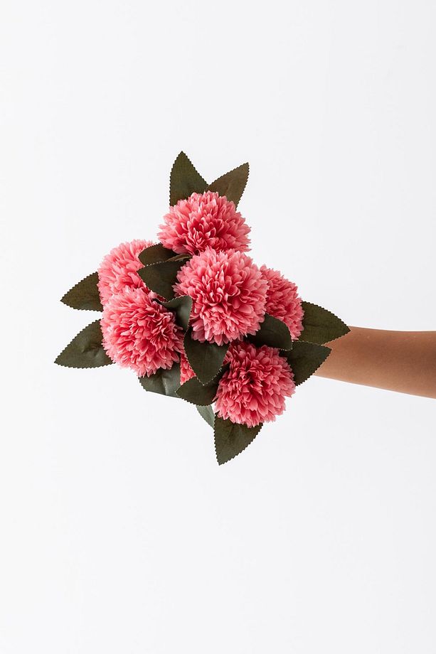 Yapay Kasımpatı Çiçeği Pembe 40 Cm 7 Dal - 3