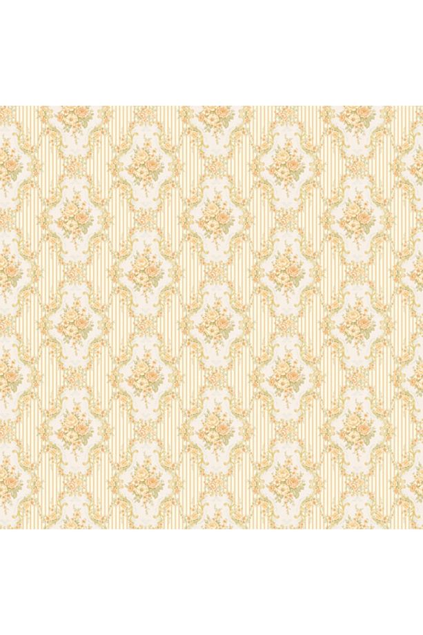 Classic 335-A Vintage Damask Desenli Duvar Kağıdı - 2