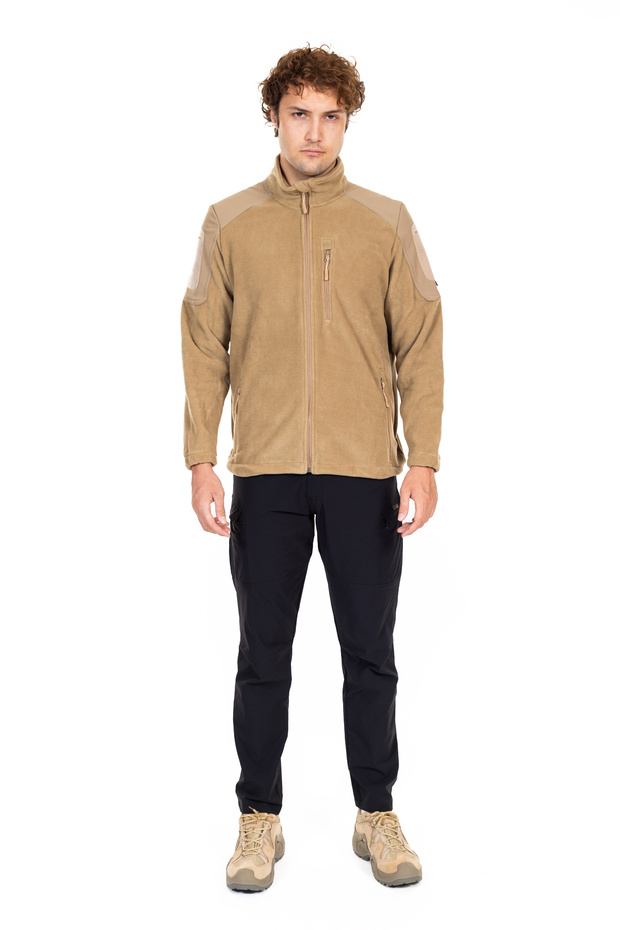 Fleece Coat Beige - 3
