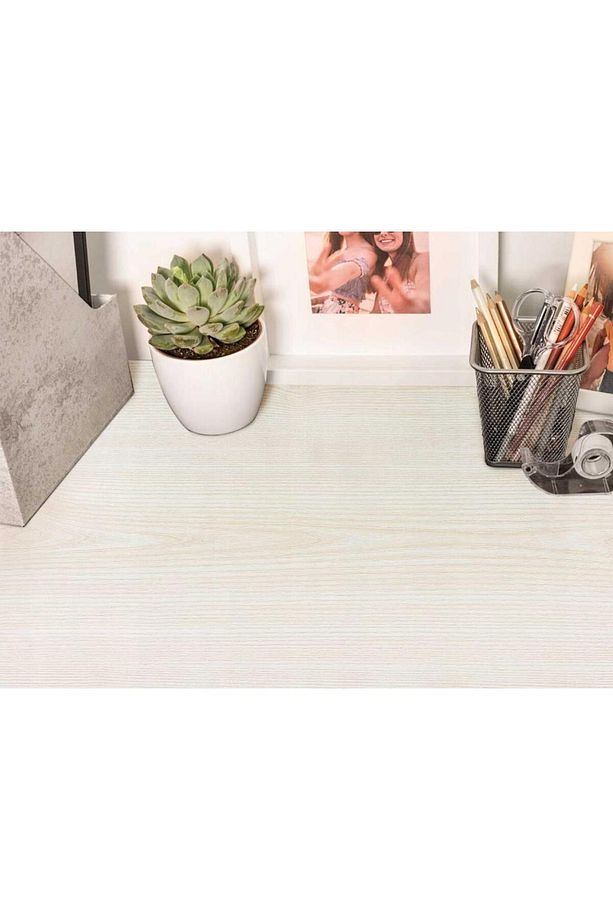 446-2228 Krem Hareli Ahşap Desen Yapışkanlı Folyo (45CM X 2MT) - 6