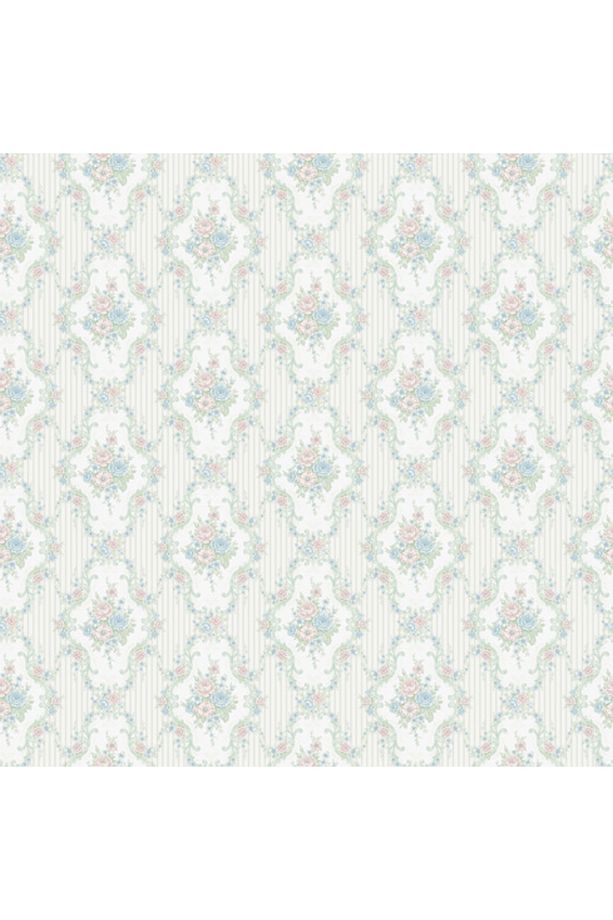 Classic 335-B Retro Damask Desenli Duvar Kağıdı - 2
