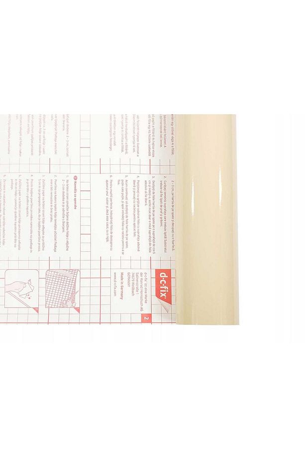 446-2214 Parlak Krem Kendinden Yapışkanlı Folyo (45CM X 2MT) - 4