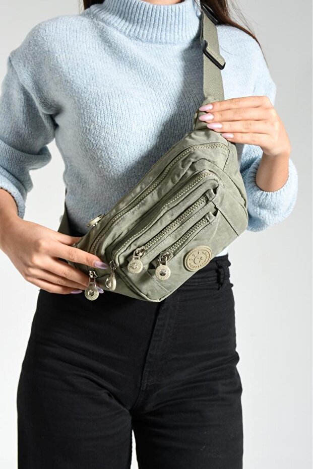 Unisex Waist Bag Free Bag Clinker Fabric Lightweight Rainproof Fabric Multi Pocket