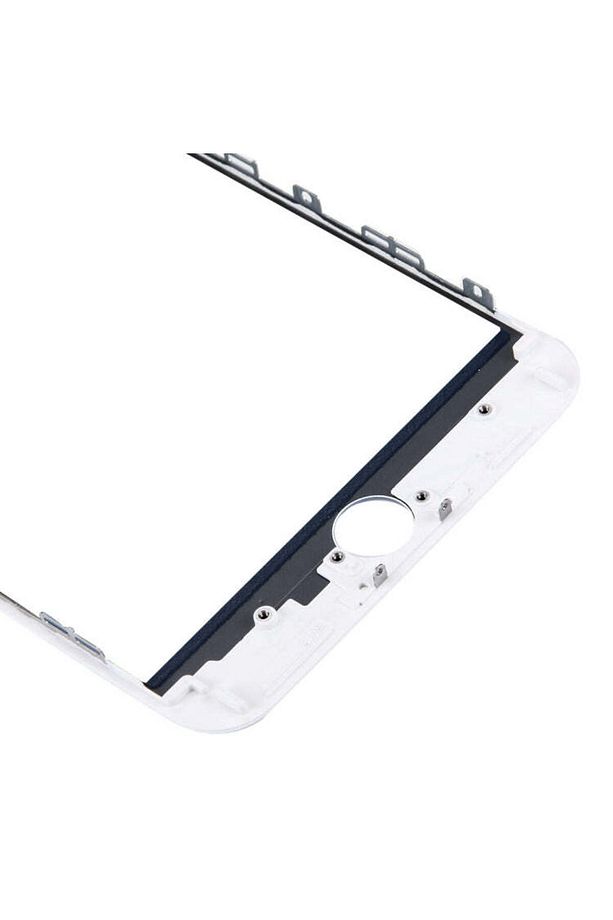 iPhone 7 Plus Ön LCD Ekran Çerçeve Çerçeveli Ön Ekran Dış Cam Lens Beyaz - 5
