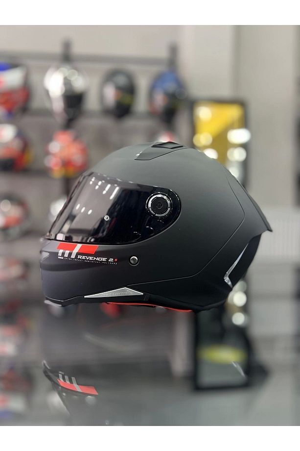 Helmets Revenge 2 Matt Siyah Kask Şeffaf Vizörlü - 2
