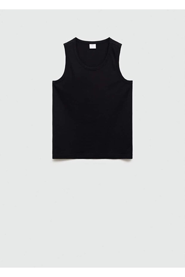 %100 pamuklu askılı bluz - 3