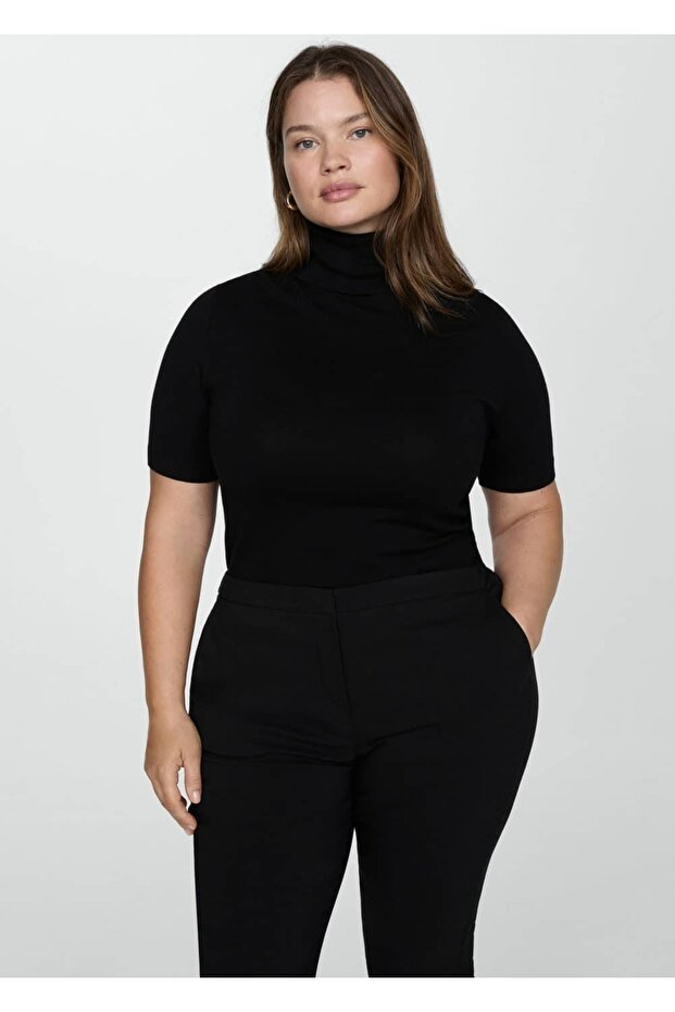 Dar kesim kısa paçalı pantolon - 6