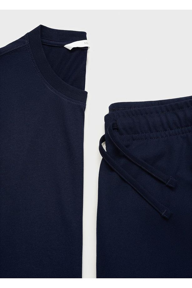 %100 Pamuklu Uzun Pijama Takımı - 6