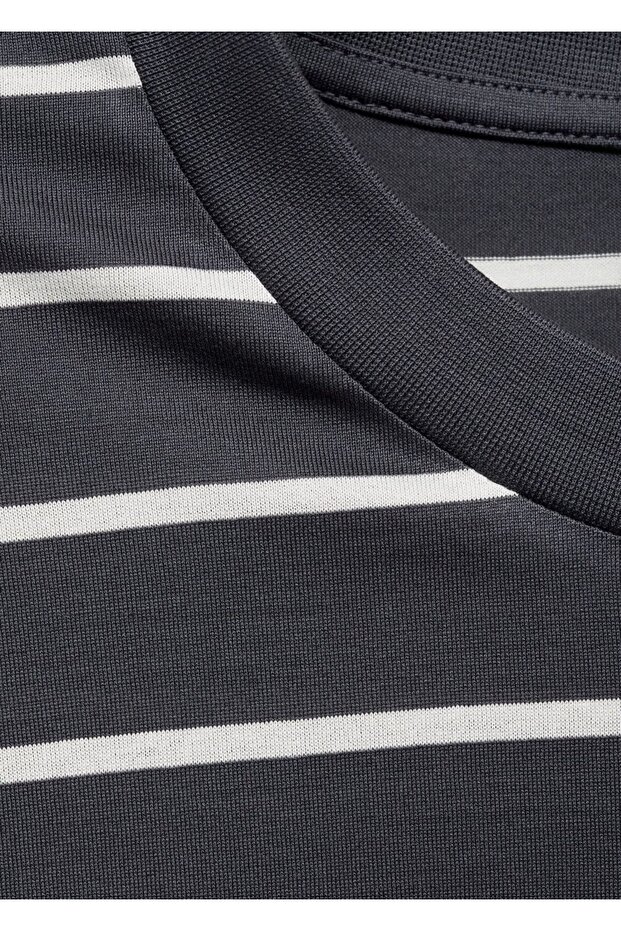 Βαμβακερό ριγέ μπλουζάκι - 7