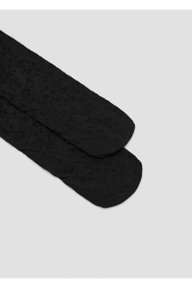 Leopard Patterned Transparent Thin Socks - 4