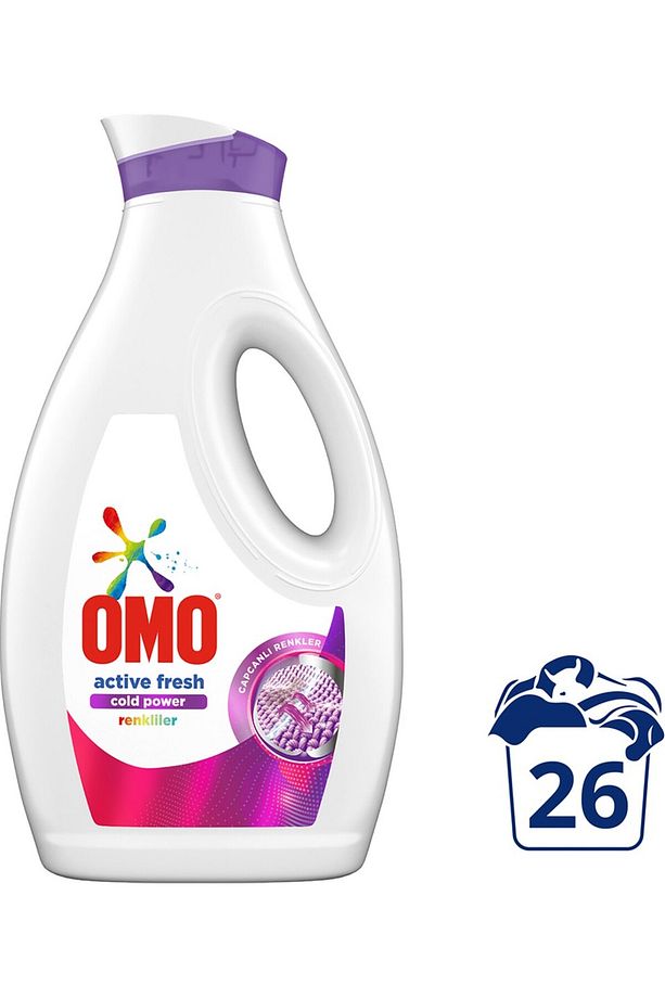 Sıvı Çamaşır Deterjanı Active Fresh Cold Power Renkliler 1690 ml X 2 - 3
