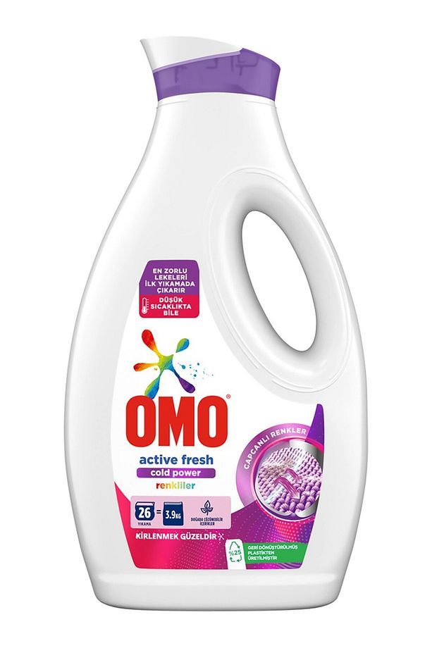 Sıvı Çamaşır Deterjanı Active Fresh Cold Power Renkliler 1690 ml X 6 - 4