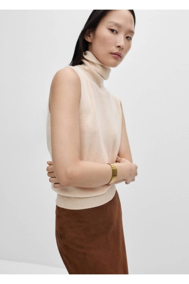 Balıkçı Yaka Yün Bluz - 1