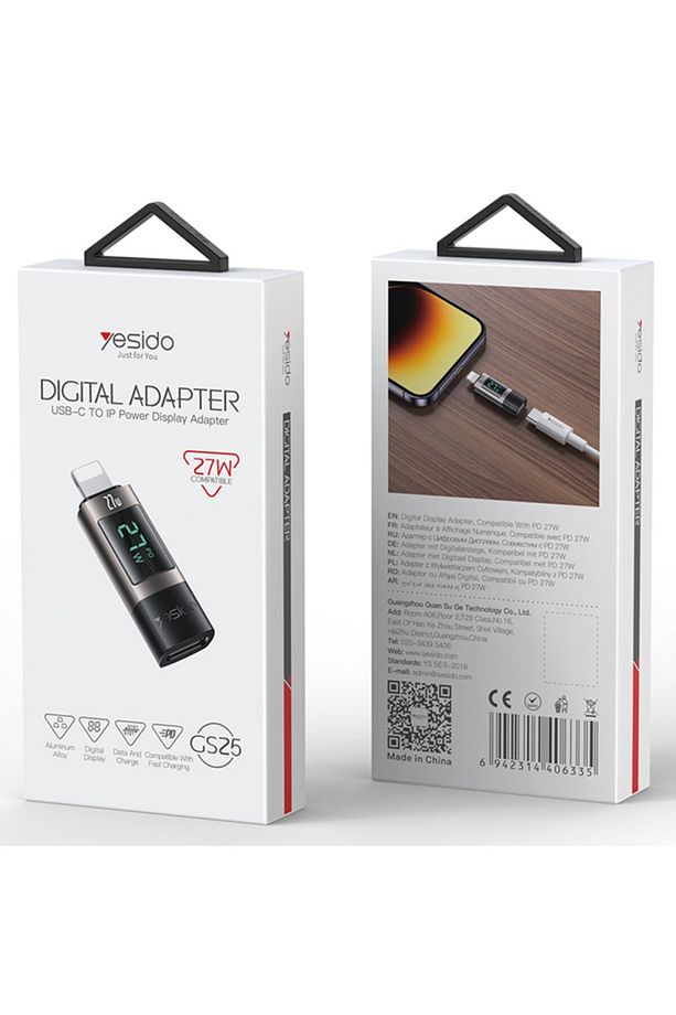 27W Lightning to Type C Çevirici Dönüştürücü Iphone Yuva Çevirici Otg Adaptör Hızlı Şarj Dönüştürücü - 7
