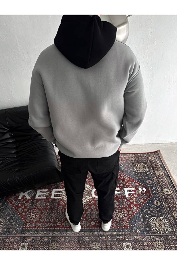 W Unisex Oversize Kapüşonlu Sweatshirt - 6