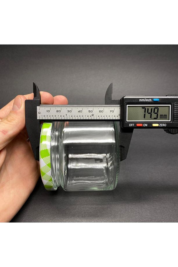 10 Adet 330 Cc Cam Magnolia Kavanozu Yeşil Ekose Kapaklı - 4