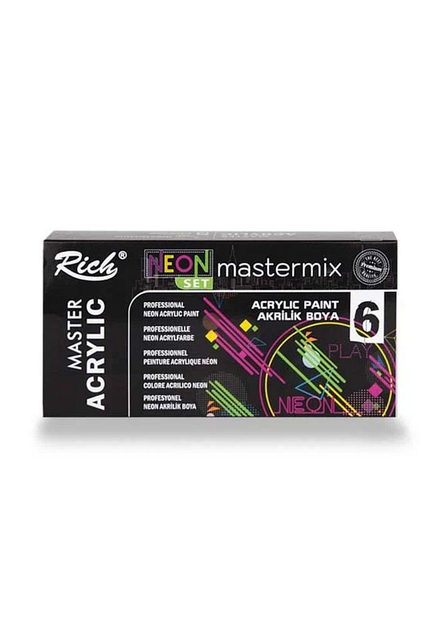 Mastermix Akrilik Boya Neon Renkler 6x60cc - 1