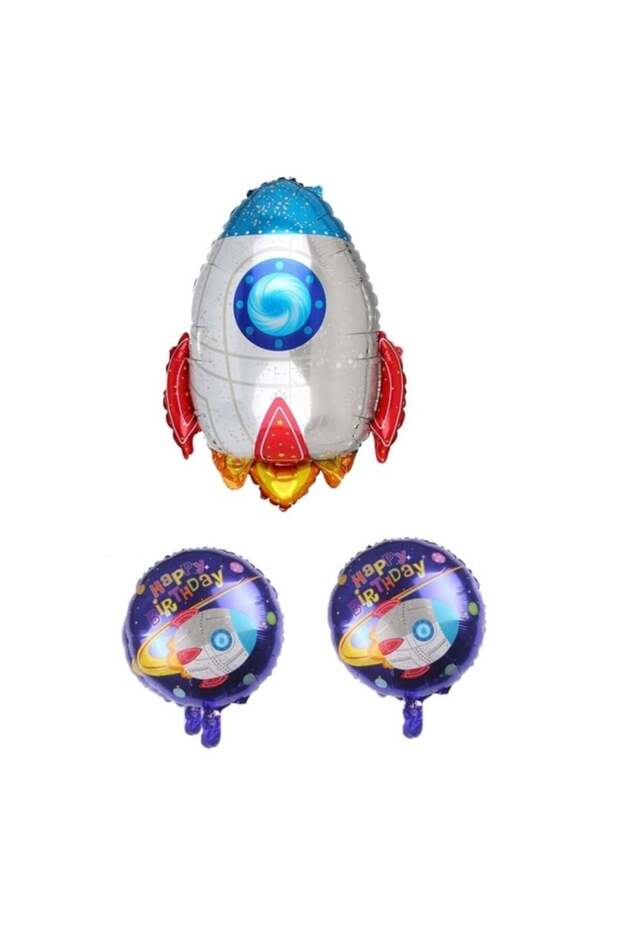 Rps Rocket Foil Balloon Set of 3