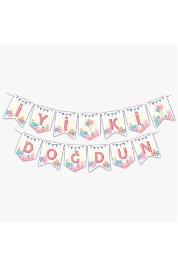 Soft happy birthday banner 2.5 meters