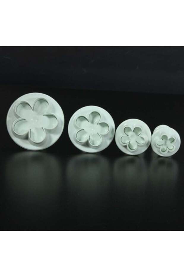Bt-0762 Flower Push-On Cutter 4 Pieces
