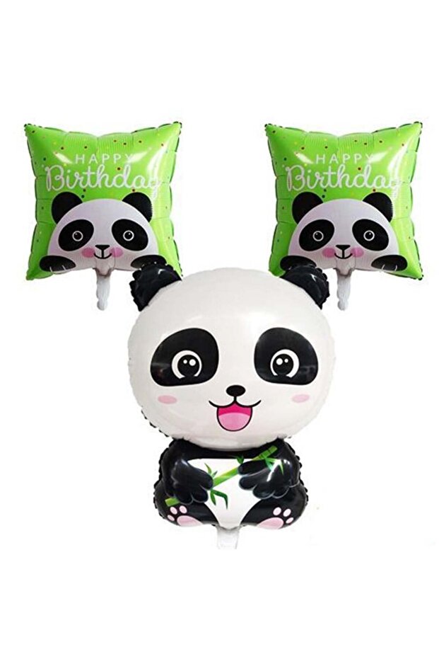 32 inch - 18 inch panda 3 piece foil balloon 0143