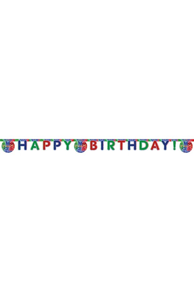 Pj mask happy birthday letter banner 2 mt