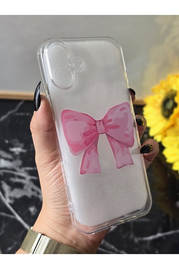 حافظة هاتف شفافة مطبوعة متوافقة مع هاتف Iphone 16 PLUS - 3