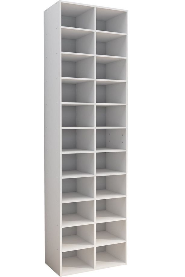 Beyaz Ayakkabılık, %100 Mdf Ayakkabı Dolabı, Ayakkabılık Rafı, 22 Raflı Ayakkabılık - 3