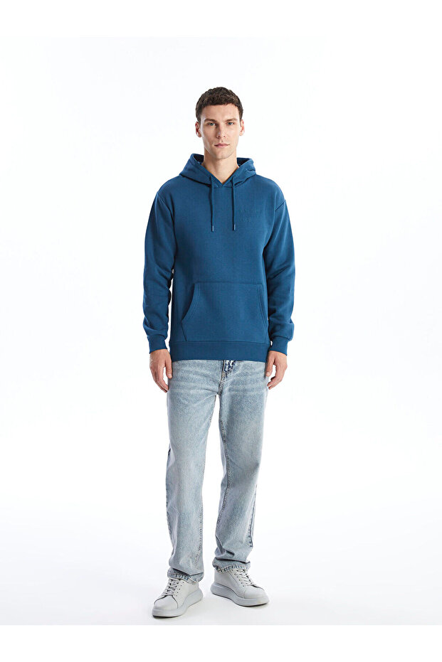 Lcw Uzun Kollu Baskılı Erkek Hoodie - 2