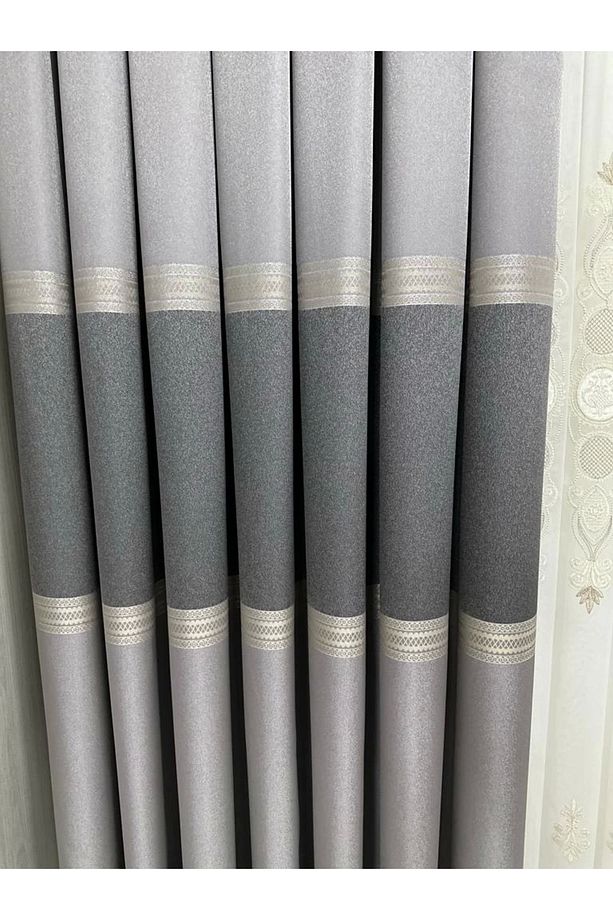 Nivemeshome Manavgat Gri Ft632113 V-5401 1/3 Sık Pileli Fon Perde Apm - 3