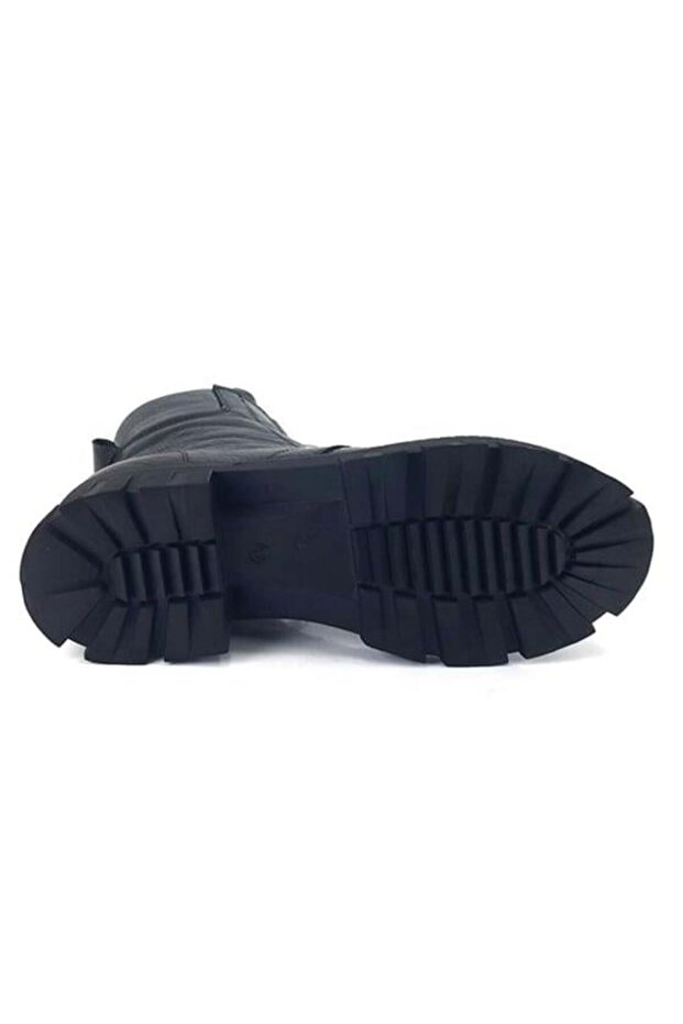 10041 Hakiki Deri Günlük Bot-Siyah - 4