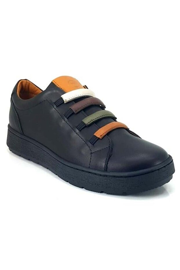 85 Genuine Leather Casual Women's Shoes-Black